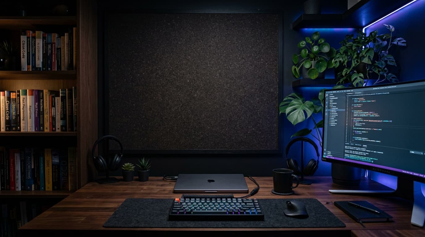 Developer Workspace Cork Board